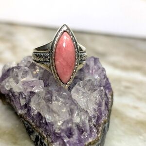 Carolyn Pollack Pink Rhodochrosite Ring